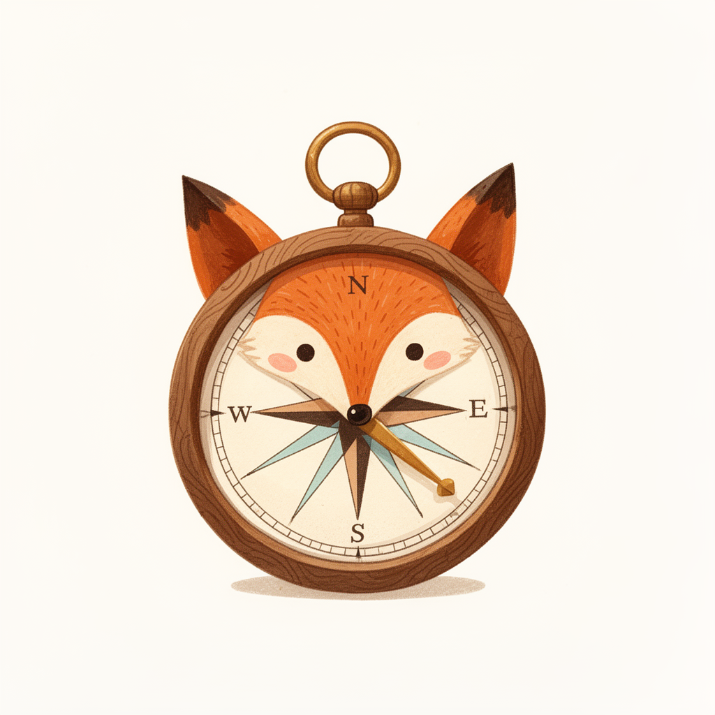 Fox with Compass